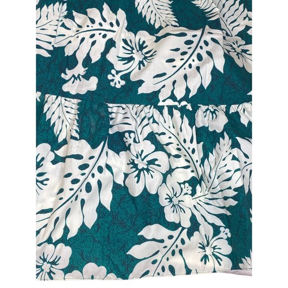 Royal Creation Tiki dress zip back leaves pattern Hawaii Medium - Picture 11 of 13